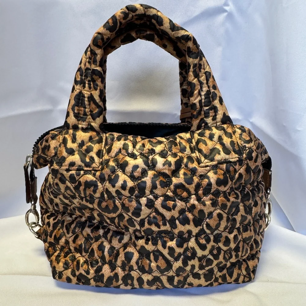 Brighton Leopard Quilted Handbag with Crossbody Strap - Picture 6 of 12